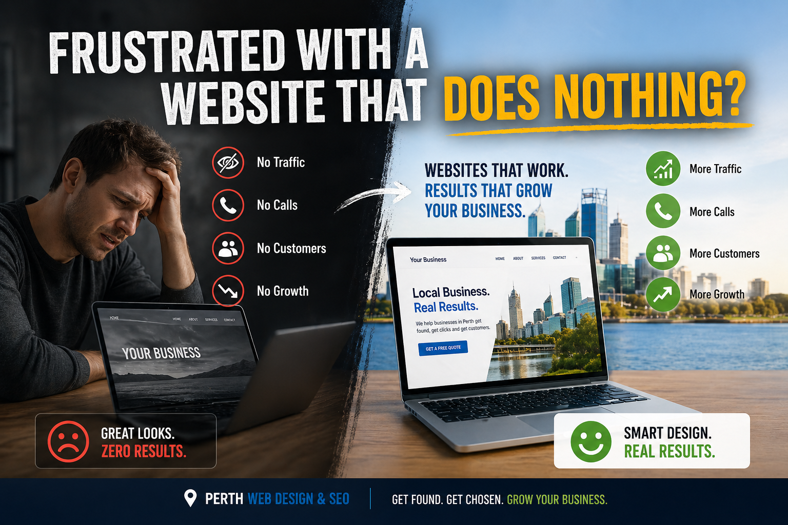 Frustrated with a website that does nothing