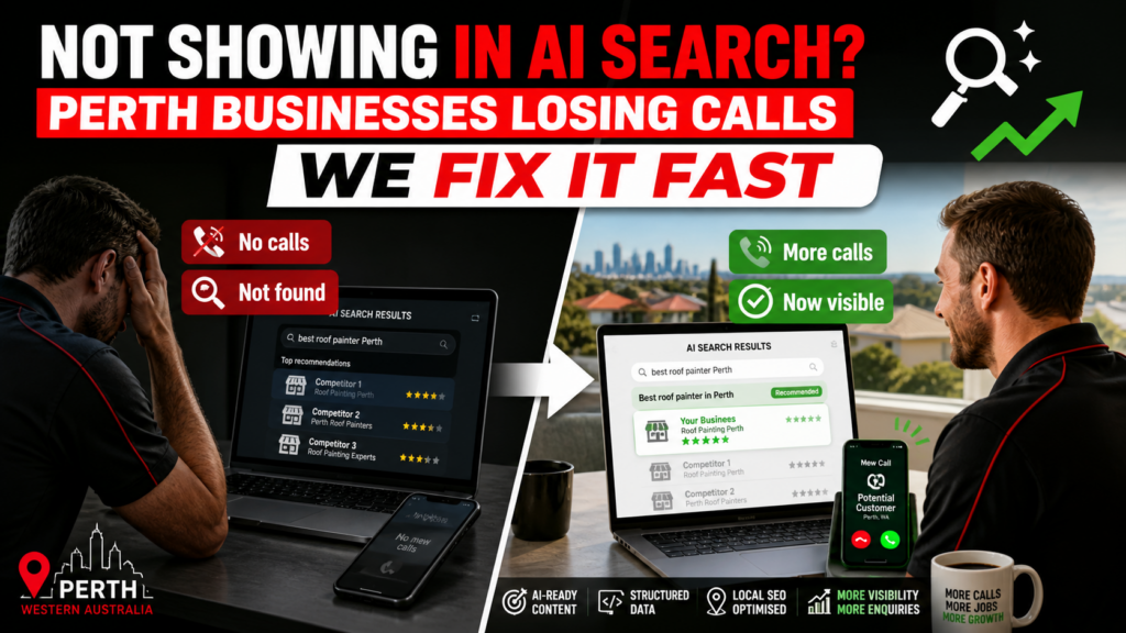 NOT SHOWING IN AI SEARCH Perth