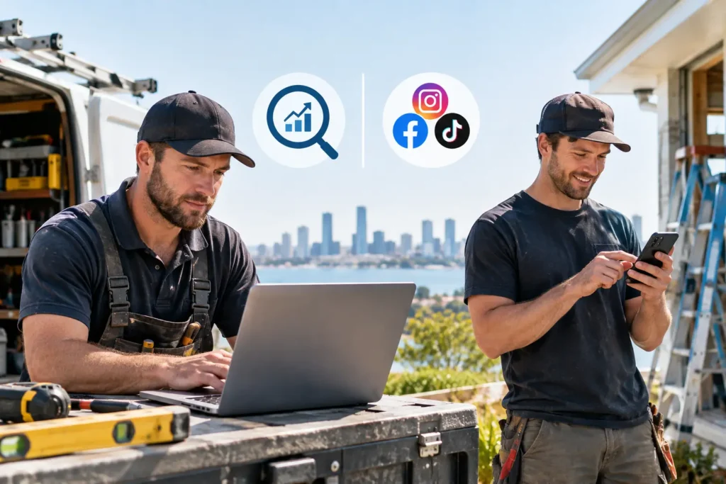 SEO vs Social Media Marketing for Perth Tradies